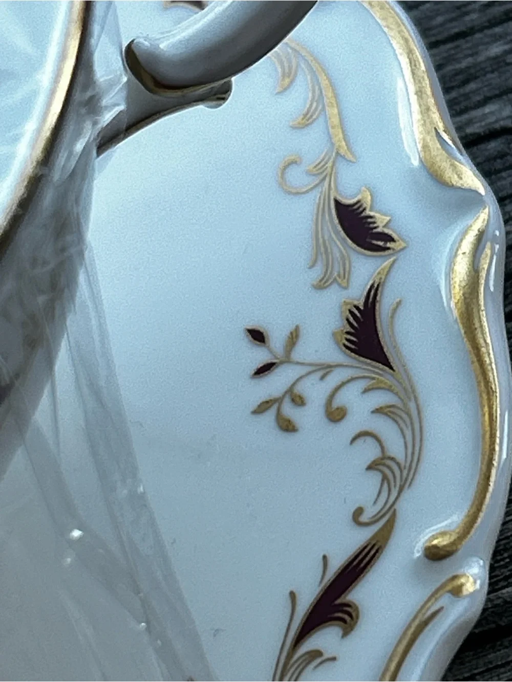 Vintage Royal Doulton Strasbourg double-handled cream soup bowl and saucer